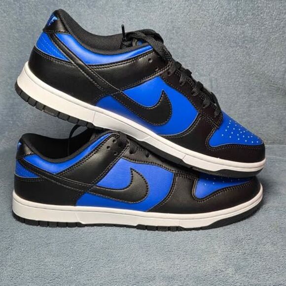 Nike Dunk Low Retro Hyper Royal Black White Mens Size 11.5 or Womens 13 main image 8